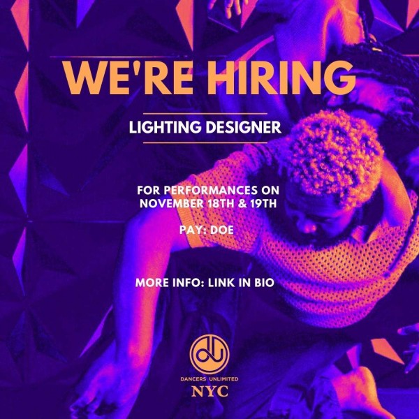 Dancers are captured in movement and sharing weight with each other to achieve balance, captured with a red and purple filter.