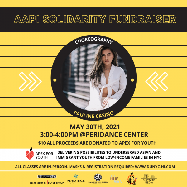 Choreography with Pauline Casino 3:00-4:00pm at Peridance. $10