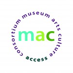 Museum, Arts and Culture Access Consortium are written in a circle shape around the three letters "mac"