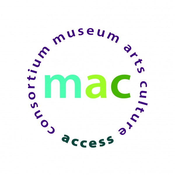 Museum, Arts and Culture Access Consortium are written in a circle shape around the three letters "mac"