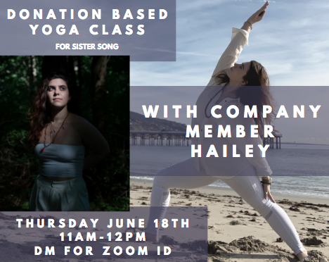 Headshot of Yoga Teacher Hailey and photo of Hailey in a Yoga pose.