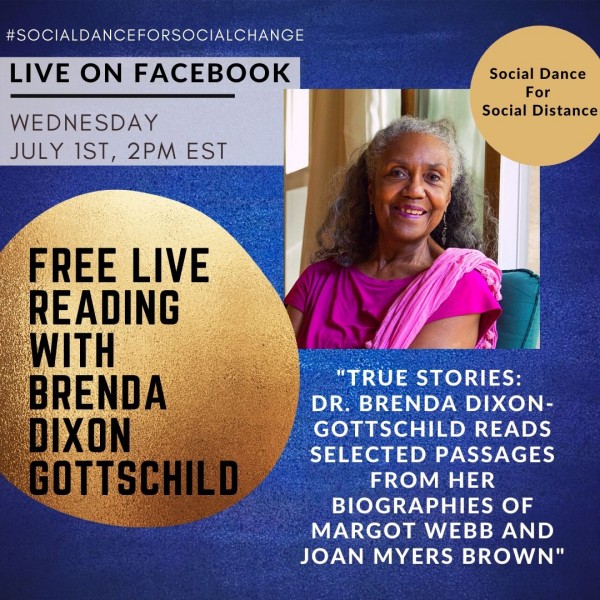 Free Live Reading With Brenda Dixon Gottschild