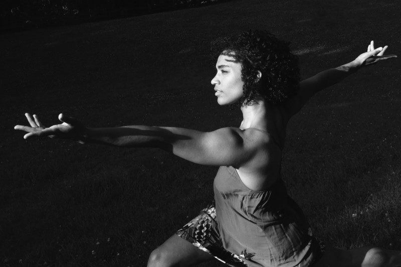 Facilitator Victoria Rutledge in motion