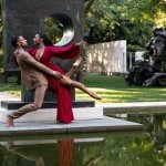 Dallas Black Dance Theatre dancers partnering outdoors