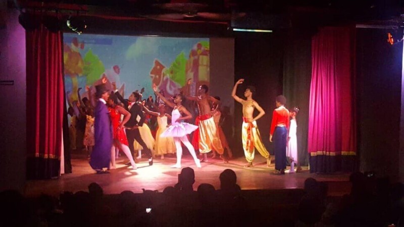 Finale scene from the Lilongwe Dance Program Nutcracker 2019