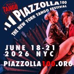 Tango Couple with large Bandoneon in the background