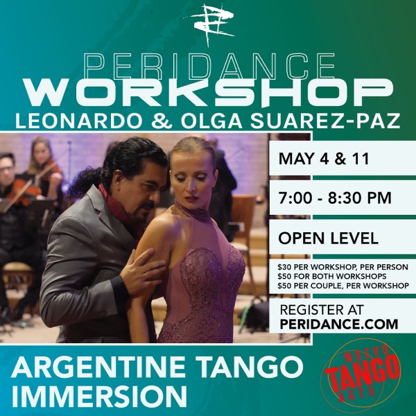 Tango Couple next to teach other