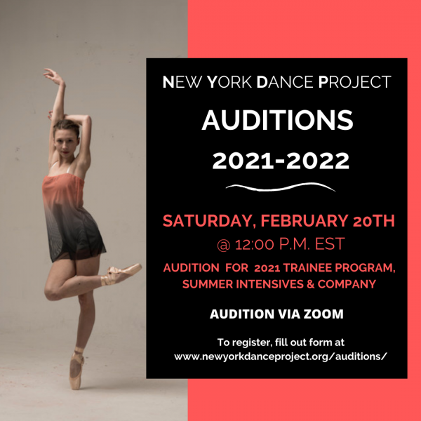 New York Dance Project AUDITION