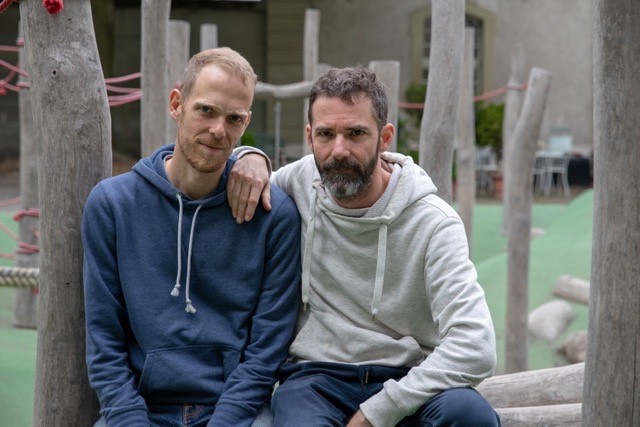 This image shows Chris and Marcel, the artistic directors of the project. 
