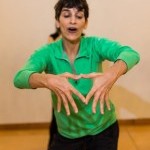 Our Artistic Director, Naomi Goldberg Haas, dancing and instructing class. 