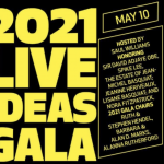 2021 live ideas gala in yellow large font 