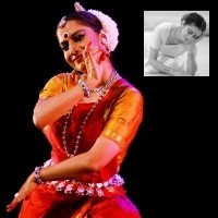 Woman performing Indian classical dance (Odissi)