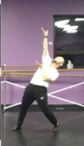 LGBTQIA dancer performing