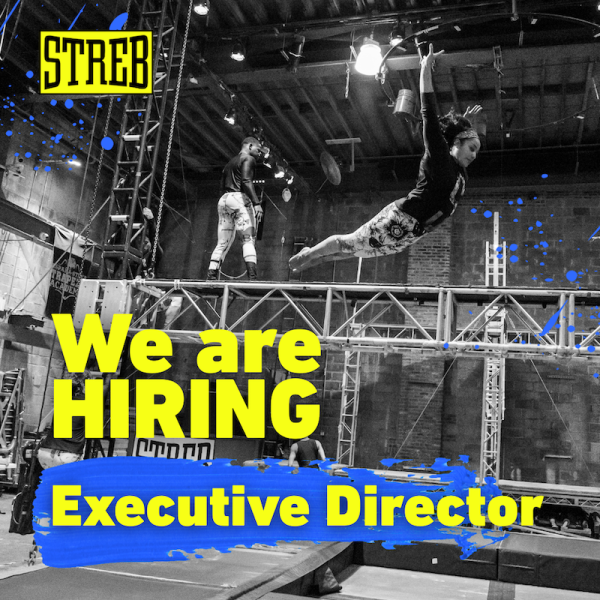 Black and white photo of STREB EXTREME ACTION Performance