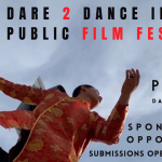 Dancer in front of sky