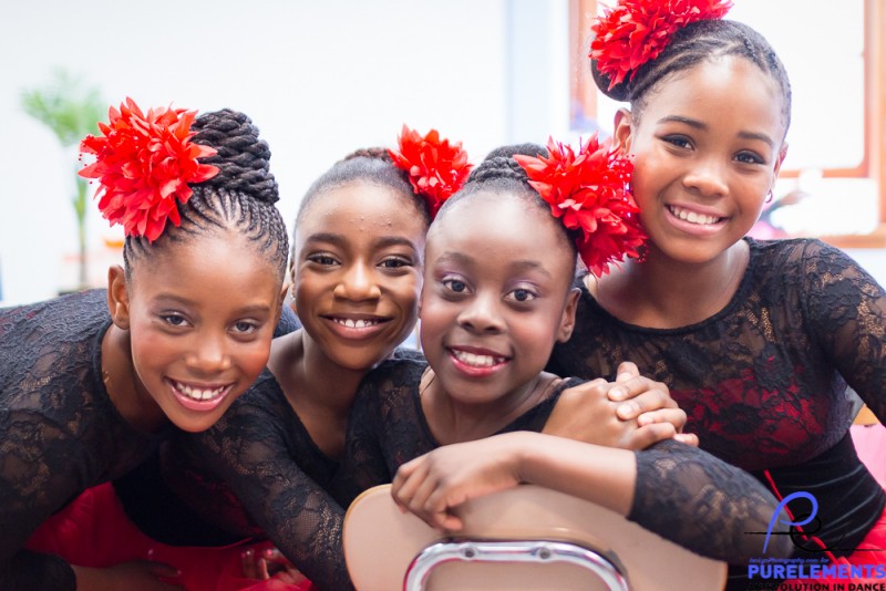 AN Image of some of our younger students in preparation for their concert at the Kings Theater in 2018