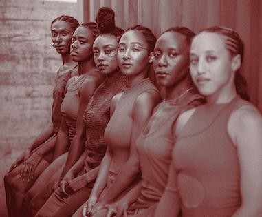 Company Dancers pictured sitting