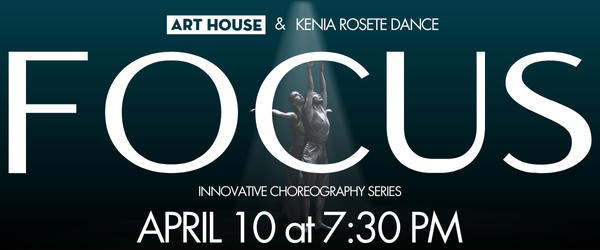 Poster for FOCUS Innovative Choreography series with date, time, and location