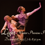 Poster featuring title, date, and company dancers