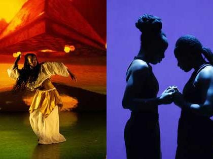 Stills from Jade Charon & Tiffany Merritt-Brown performance pieces