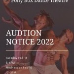 Audition Notice 2022, seeking male identifying artists