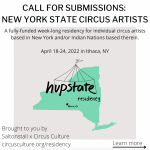 Call for submissions for NY state circus artists