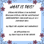 Apply to show your work at the Spring for Spring Dance Festival! 