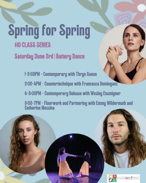 Open classes on June 3rd and 4th - $10 at Battery Dance and mignolo arts center