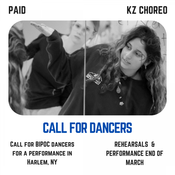 Karina Mehta leans to one side as she rehearses a group of dancers