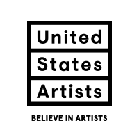 United States Artists logo, which is black text on a white background with the tag line "believe in artists."