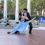 Photo from outdoor Queensboro Dance Festival event, celebrating dance and culture