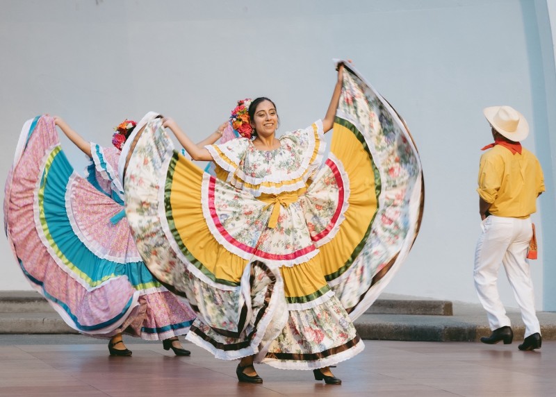 Photo from outdoor Queensboro Dance Festival event, celebrating dance and culture