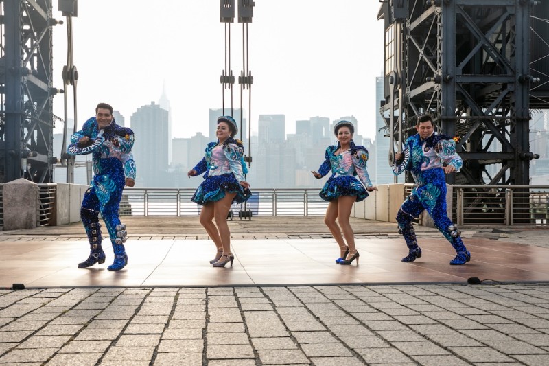 Photo from outdoor Queensboro Dance Festival event, celebrating dance and culture