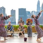 Photo from outdoor Queensboro Dance Festival event, celebrating dance and culture