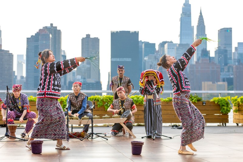 Photo from outdoor Queensboro Dance Festival event, celebrating dance and culture