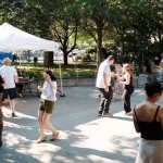 Photo from outdoor Queensboro Dance Festival event, celebrating dance and culture