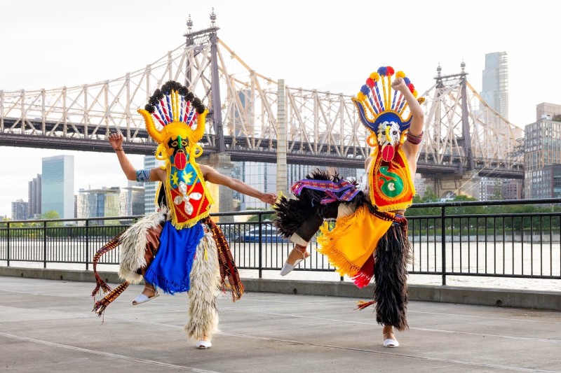 Photo from outdoor Queensboro Dance Festival event, celebrating dance and culture
