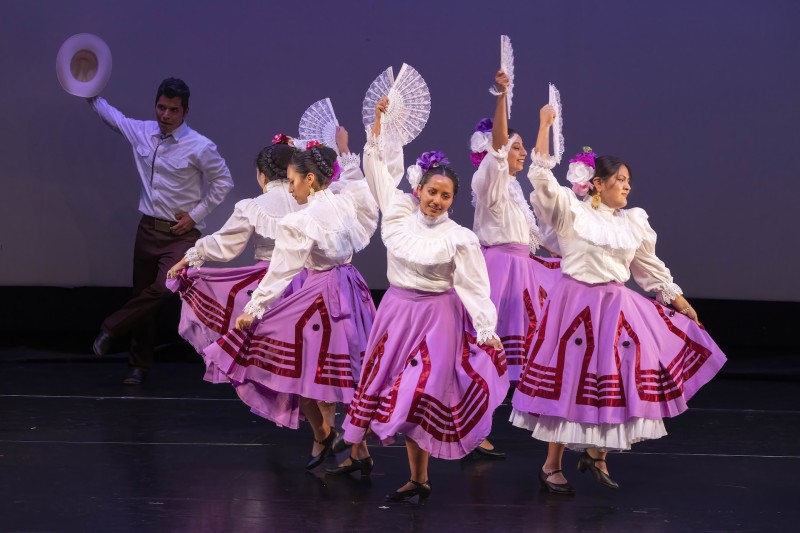 Photo from indoor Queensboro Dance Festival event, celebrating dance and culture