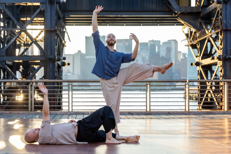 Photo from outdoor Queensboro Dance Festival event, celebrating dance and culture