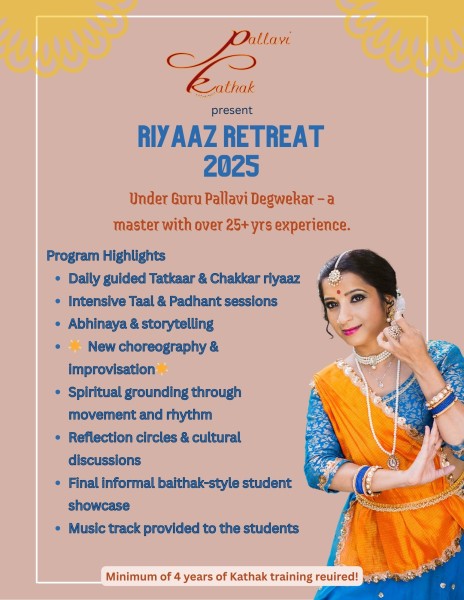 Riyaaz Retreat - Indian classical dance program