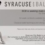 Dancer in off center passe