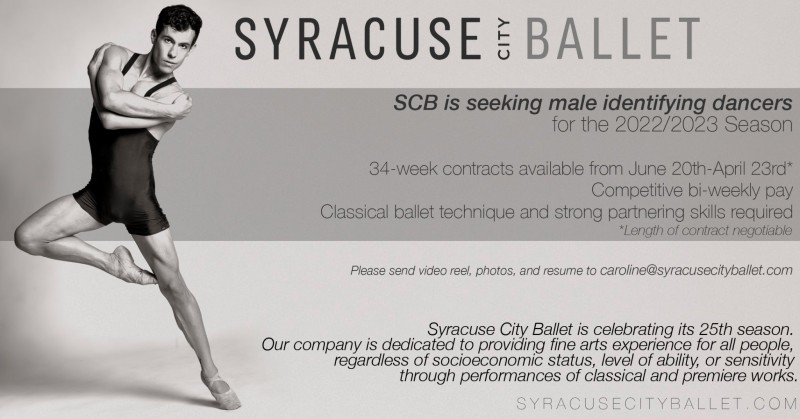 Dancer in off center passe