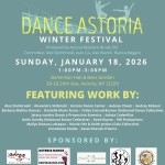 Poster with large "Dance Astoria" on top with staff and performer names.