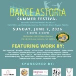 Poster with large "Dance Astoria" on top with staff and performer names.
