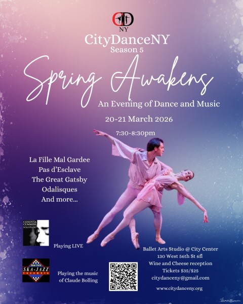 A man supports a woman in a pose of love. Both are dressed in pink with passionate looks of love.