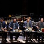 Image of the So Percussion Unplugged group playing live.