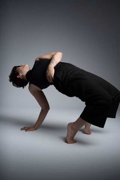 Dancer in bridge position