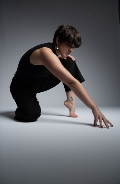 Dancer crouching 