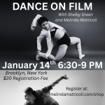 Photos of Melinda and Shelby. Information and details on Dance on Film Workshop.