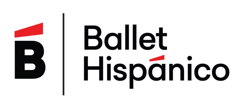 Ballet Hispanico logo with red accent on the tilde 